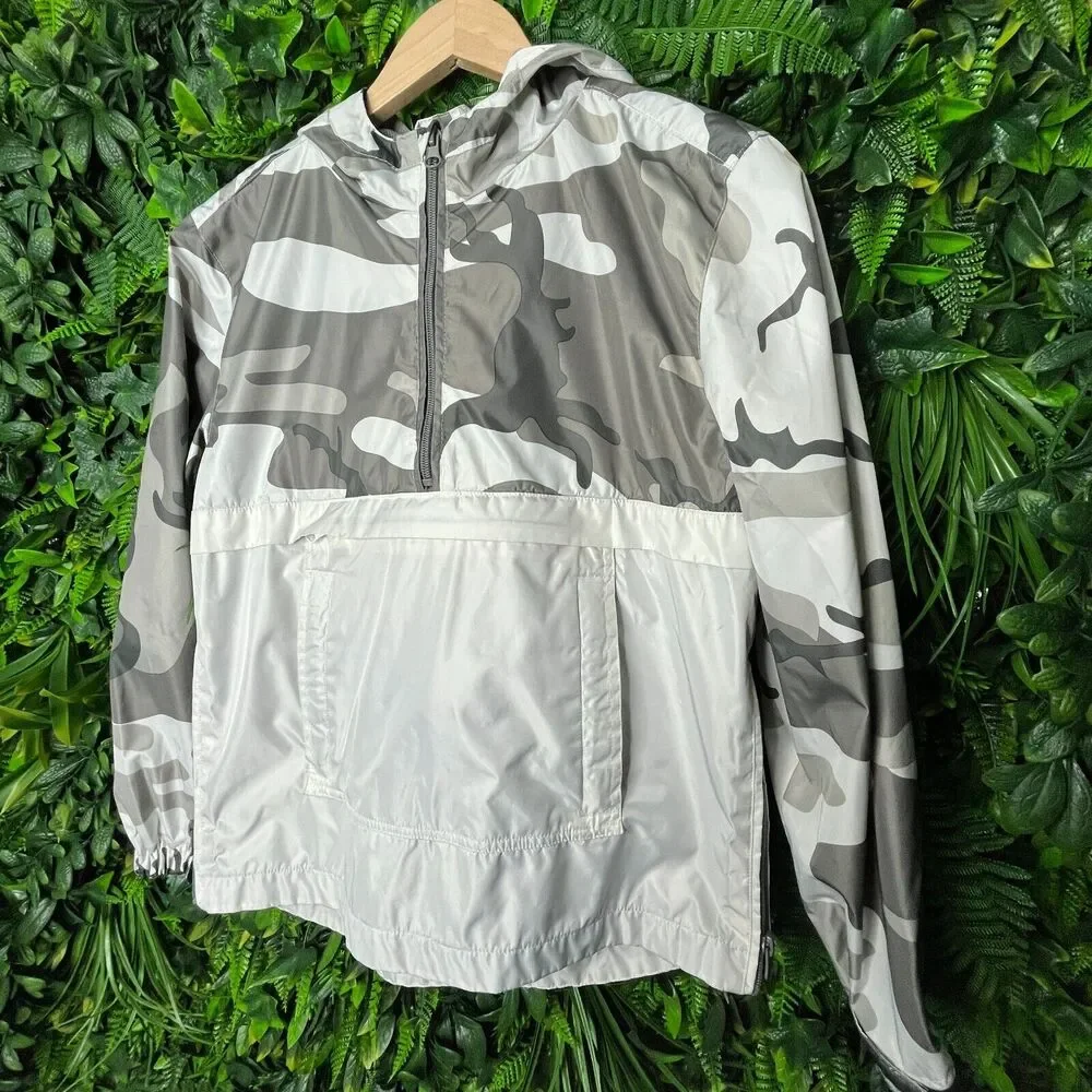 Jordan Craig Jacket Boys 12 Gray Camouflage Hooded Zip Legacy Edition 0241